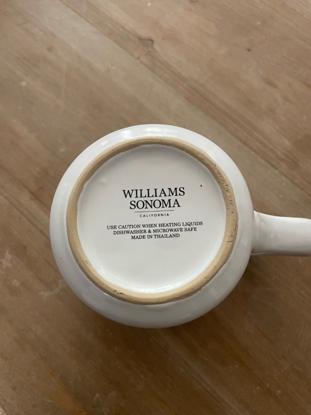 Williams Sonoma Bunny White Ceramic Mug with Branded Base - Picture 3 of 4